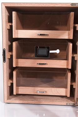 Clorinda 3 Çekmeceli Sedir Humidor Puro Kutusu