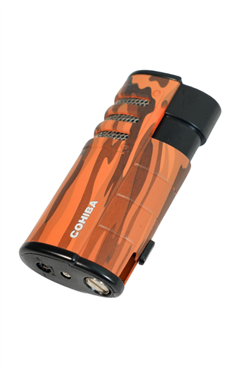 Cohiba 3 Torch Pürmüz Delicili Kamuflaj Desenli Kahverengi Puro Çakmağı