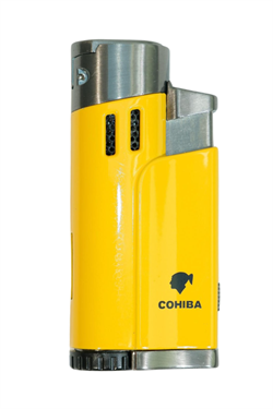 Cohiba 4 Torch Pürmüz Sarı Gunmetal Metal Puro Çakmağı
