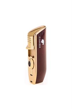 Cohiba Bordo Üç Torch Çakmak ve Bodega Premium Gazli Bütan Gaz 100ml Seti