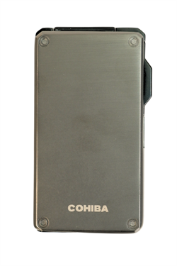 Cohiba Çift Torch Pürmüz Deliclili Gunmetal Metal Puro Çakmağı