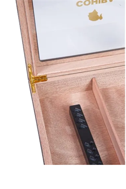 Cohiba Kahverengi Camlı Sedir Humidor Puro Kutusu - TR9823