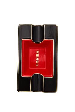 Cohiba Kırmızı-Siyah İkili Porselen Puro Küllüğü