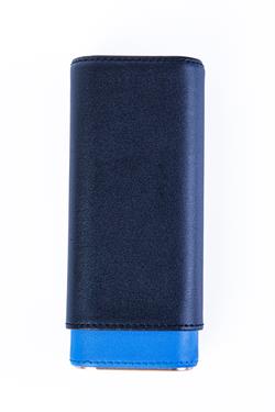 Cohiba Mavi-Siyah Üçlü Deri Puro Kılıfı