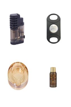 Cohiba Puro Starter Kit, Çakmak Kesici Kllük ve Bütan Gaz - starterpack4592
