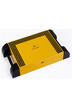 Cohiba Sarı Nokta Desenli Sedir Humidor Puro Kutusu