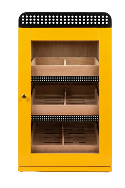 Cohiba Sarı Nokta Desenli Sedir Humidor Puro Kutusu TR9822