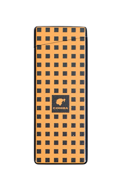 Cohiba Tek Torch Pürmüz Delicili Turuncu Nokta Desenli Metal Puro Çakmağı