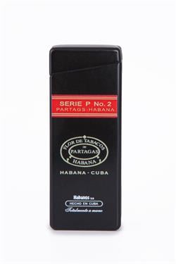 Cohiba Tek Torch Pürmüz Partagas Serie P No:2 Özel Üretim Siyah Metal Puro Çakmağı