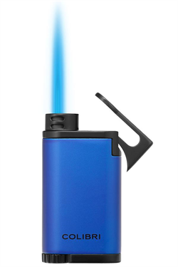 Colibri Belmont Tek Torch Pürmüz Mavi - Siyah Puro Çakmağı