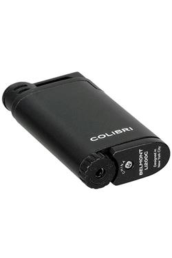 Colibri Belmont Tek Torch Pürmüz Metalik Siyah Puro Çakmağı