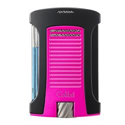 Colibri Daytona Tek Torch Metalik Pembe-Siyah Puro Çakmağı
