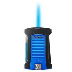 Colibri Daytona Tek Torch Pürmüz Metalik Mavi-Siyah Puro Çakmağı