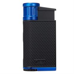 Colibri Evo Tek Torch Pürmüz Mavi-Siyah Puro Çakmağı