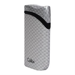 Colibri Falcon Karbon Desenli Gümüş Puro Çakmağı