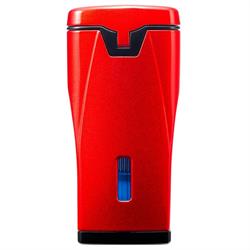 Colibri Monaco 3 Torch Pürmüz Metalik Kırmızı Puro Çakmağı