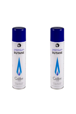 Colibri Premium Gazlı ve Pürmüzlü Çakmaklar İçin Bütan Gaz 2li Paket