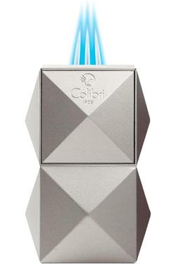 Colibri Quasar 3 Torch Pürmüz Gümüş Masa Tipi Puro Çakmağı