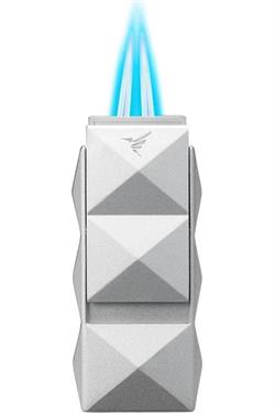 Colibri Quasar II Çift Torch Pürmüz Gümüş Puro Çakmağı