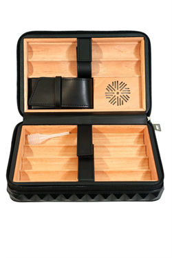 Colibri Quasar Siyah Puro Taşıma Çantası & Seyahat Humidoru - TR9756