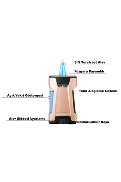 Colibri Rebel 2 Torch Pürmüz Yeşil Puro Çakmağı