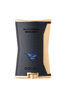 Colibri Tek Torch Pürmüz Siyah-Gold Slim Puro Çakmağı TR8757