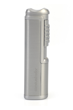 Conquistador Tek Torch Pürmüz Gümüş Metal Puro Çakmağı CNQ-029