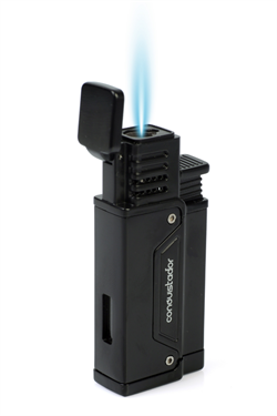 Conquistador Tek Torch Pürmüz Siyah Delicili Metal Puro Çakmağı CNQ-035