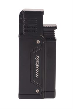 Conquistador Tek Torch Pürmüz Siyah Delicili Metal Puro Çakmağı CNQ-035