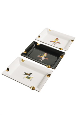 Firebird Cigar Lady Beyaz Dörtlü Porselen Puro Küllüğü