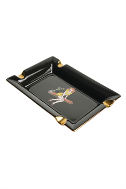 Firebird Cigar Lady Siyah-Gold Dörtlü Porselen Puro Küllüğü