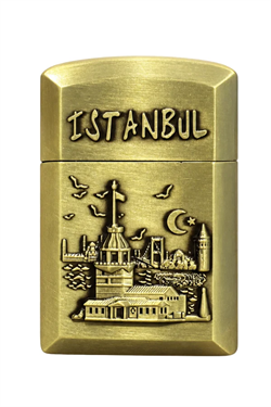 Hunter Soft Flame İstanbul Kız Kulesi Design Gold Çakmak ACK020