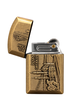 Hunter Soft Flame İstanbul Ortaköy Design Gold Çakmak ACK028