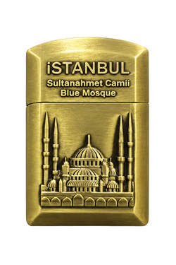 Hunter Soft Flame İstanbul Sultan Ahmet Design Gold Çakmak ACK025