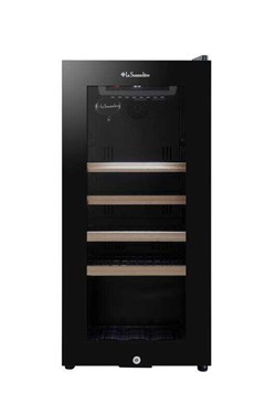 La Sommeliere 38 Şişe Kapasiteli Service Solo Siyah Şarap Dolabı LS38BLACK LSMLR28