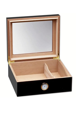 LTNG Humidor, Siyah Çakmak, Siyah Kesici Puro Başlangıç Seti - PKT-BSETI