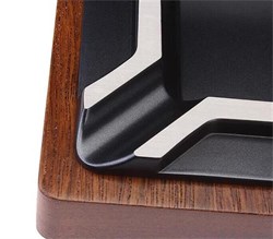 Lubinski Ahşap Metal Puro Küllüğü Silver 4lü LB-873