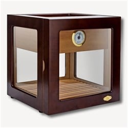 Lubinski Cam Küp Cedar Tepsili Puro Kutusu Humidor 40s LB-010
