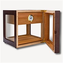 Lubinski Cam Küp Cedar Tepsili Puro Kutusu Humidor 40s LB-010