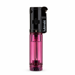 Lubinski Cigar Basic Slim Tek Torch Puro Çakmağı Mor LB-205