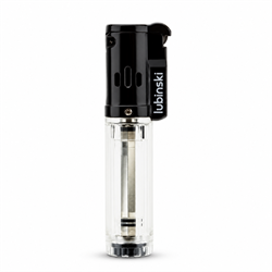 Lubinski Cigar Basic Slim Tek Torch Puro Çakmağı Beyaz LB-208