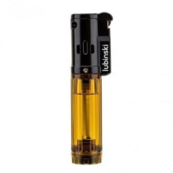 Lubinski Cigar Basic Slim Tek Torch Puro Çakmağı Sarı LB-123