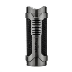 Lubinski Cigar Sehpa Kapaklı Delicili Tek Torch Puro Çakmağı Gunmetal LB-165