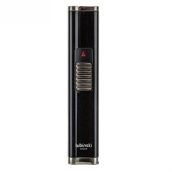 Lubinski Cigar Slim Cetvelli Ve Sehpalı Çift Torch Puro Çakmağı Siyah LB-126