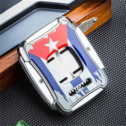 Lubinski Cuba Flag Kılıflı Kare Puro Kesici (60Ring) LB-329