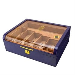 Lubinski Gastro Camlı Humidor Puro Kutusu Mor Lake 200s LB-001
