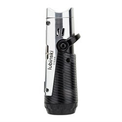 Lubinski Lion İğneli + Delicili Tek Torch Puro Çakmağı Silver LB-164