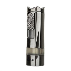 Lubinski Lion Sehpalı Delicili Tek Torch Puro Çakmağı Gunmetal LB-101