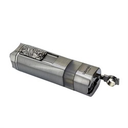 Lubinski Lion Sehpalı Delicili Tek Torch Puro Çakmağı Silver LB-148