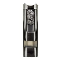 Lubinski Lion Sehpalı Delicili Tek Torch Puro Çakmağı Gunmetal LB-101